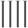 vidaXL Console tafelpoten 4 st 72-74 cm staal antraciet