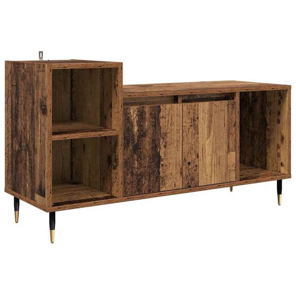 vidaXL TV-kast Oud Hout 100 x 35 x 55 cm Bewerkt hout