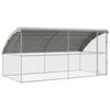 vidaXL Kippenhok 2 st zilver 400 x 200 x 200 cm Gegalvaniseerd staal