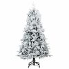 vidaXL Kunstmatige Inklapbare Kerstboom Wit 120 cm PE en PVC