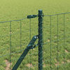 vidaXL Hek met Paal Groen 0,4 x 50 m Staal en PVC