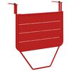 vidaXL Hangende Balkon Tafel Rood 60 x 39 x 65 cm Staal