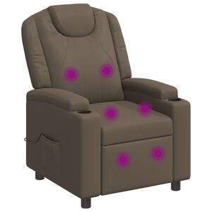 vidaXL Massage-relaxstoel Grijs 75 x 95 x 106 cm Stof