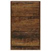 vidaXL Schoenenkast 63x24x103 cm bewerkt hout gerookt eikenkleurig