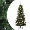 vidaXL Kunstkerstboom met kerstbal 210 cm 300 LED's Warmwit PVC en PE