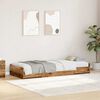 vidaXL Bedframe met hoofdeinde Oud Hout 100 x 200 cm Bewerkt hout