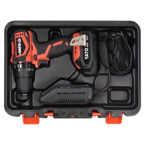 YATO Boor borstelloos met 2,0 Ah Li-ion-accu 18 V 42 Nm