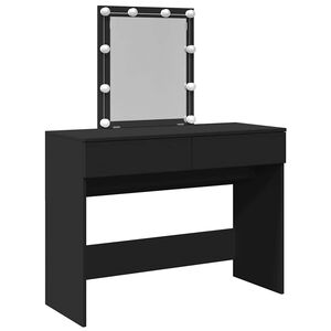 vidaXL Kaptafel met LED-verlichting 100x40x130 cm zwart