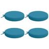 vidaXL 4-Piece Zitkussens SOEST 4 st 100% Polyester Lichtblauw