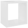 vidaXL Wandschappen kubus 4 st 22x15x22 cm wit