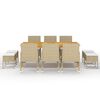 vidaXL 11-delige Tuinset beige
