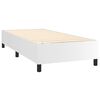 vidaXL Boxspring met matras en LED kunstleer wit 80x200 cm