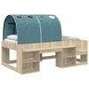 vidaXL Hoge Bedframe voor Kinderen met Opslag 3 st Bewerkt hout