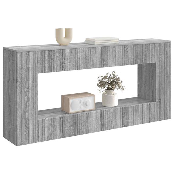 vidaXL Wandtafel Grijze Sonoma 155 x 29 x 74 cm Geconstrueerd hout