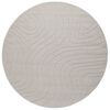 vidaXL Binnen- en buitentapijt PALMERAS Cr&egrave;me &Oslash; 120 CM Polyester