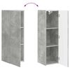 vidaXL Tv-meubelset Wandgemonteerd 3 pcs Beton Grijs Bewerkt hout