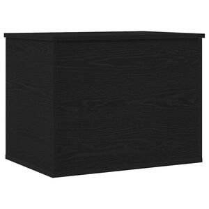 vidaXL Opslagdoos Zwart eiken 60 x 42 x 46 cm Bewerkt hout