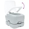 vidaXL Camping Toilet Grijs en Wit 41,5 x 36,5 x 30 cm Polyetheen