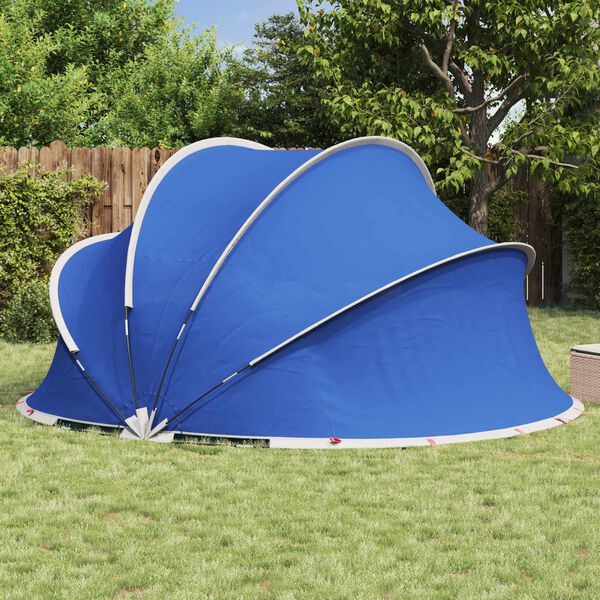 vidaXL Pooldome Groen 405 x 405 x 192 cm 185T polyester met PU-coating