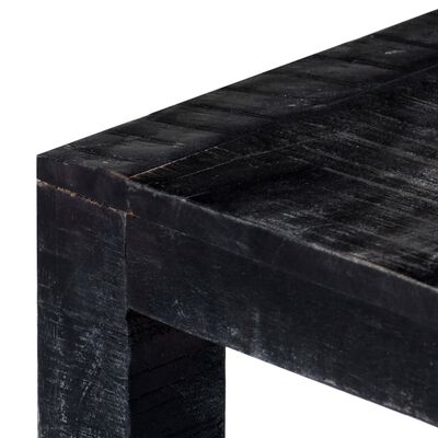 vidaXL Salontafel 110x50x35 cm massief mangohout zwart