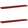 vidaXL 2-delige Bankkussens VUGHT 2 st 100% Polyester Rood