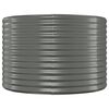 vidaXL Plantenbak 322x100x68 cm gegalvaniseerd staal grijs