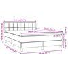 vidaXL Boxspring met matras fluweel roze 140x210 cm