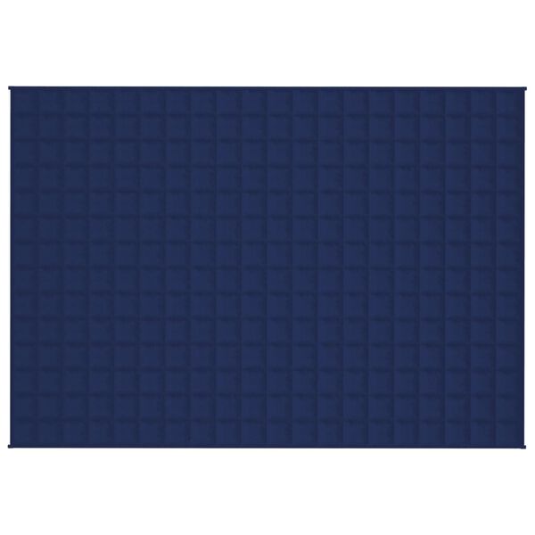 vidaXL Verzwaringsdeken 140x200 cm 6 kg stof blauw
