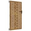 vidaXL Poort 85x175 cm vierkant cortenstaal