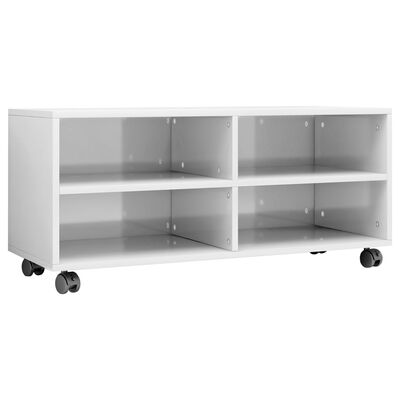 Tv-meubel met 90x35x35 cm spaanplaat hoogglans wit kopen? | vidaXL.nl