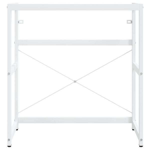 vidaXL Wastafelframe 79x38x83 cm ijzer wit