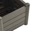 vidaXL Plantenbak met latwerk 43x43x142 cm PP antracietkleurig