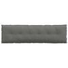 vidaXL Rugkussen Donkergrijs 180 x 50 cm Microvezel Stof