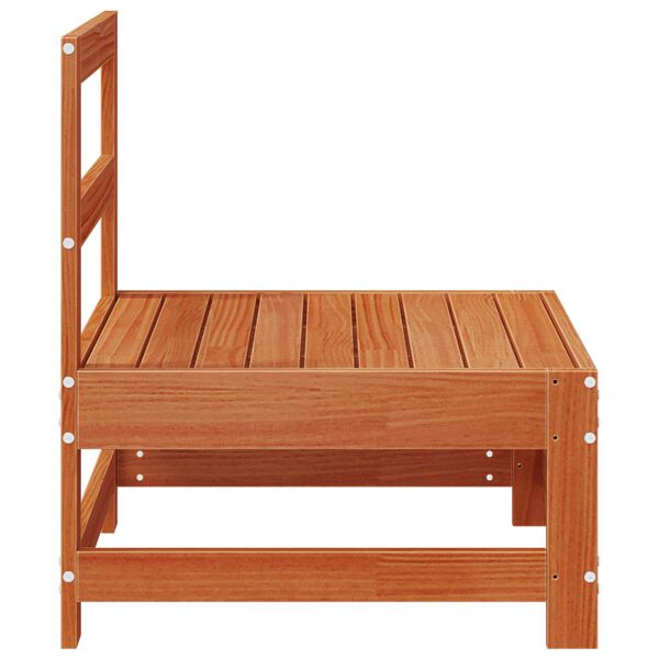 vidaXL Tuin Midden Sofa Massief grenenhout Wasbruin 62 x 62 x 70,5 cm