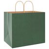 vidaXL Papieren zakken 250 st met hengsels 32x22x28 cm groen