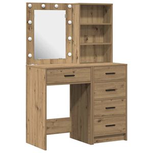 vidaXL Plafondtafel 2 pcs Bruin 50 x 41 x 135 cm Bewerkt hout