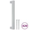 vidaXL Handvatten 20 st 160 mm roestvrij staal zilverkleurig