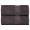 vidaXL Washandjes FROGN 2 st 15x21 cm 360 g/m&sup2; antraciet