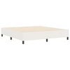 vidaXL Platform bedframe Cr&egrave;me 180 x 200 cm Stof