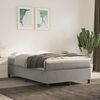 vidaXL Boxspring bed 120x200 cm fluweel lichtgrijs