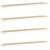 vidaXL Wandschappen zwevend 4 st 120x23,5x3,8 cm MDF eikenkleurig wit