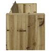 vidaXL Tuinbank Bruin 185,5 x 60 x 62 cm Massief grenenhout
