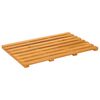 vidaXL Badmat Effen Bruin 100 x 53 cm Hout