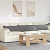 vidaXL Sofa Kussens 2 stuks Donkergrijs 200 x 40 cm Stof