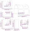 vidaXL Kinderhoogslaper met tunnel 90x190 cm grenenhout wit en zwart