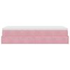 vidaXL Ottoman bed met matras 80x200cm fluweel roze