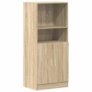 vidaXL Keukenkast 57x41,5x131,5 cm bewerkt hout sonoma eikenkleurig