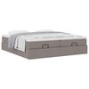 vidaXL Ottoman bed met matrassen 200x200cm stof taupe