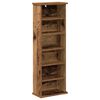 vidaXL CD Kast Oud hout 60 x 17 x 92 cm Bewerkt hout
