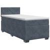 vidaXL Boxspringbed met matras Donkergrijs 80 x 200 cm Fluweel